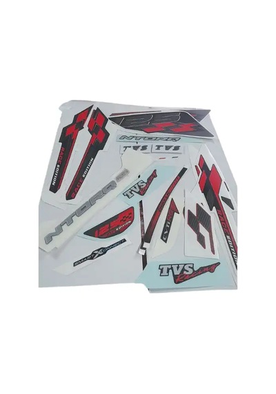 Tvs Ntorq 125 Etiket Seti Kırmızı  -