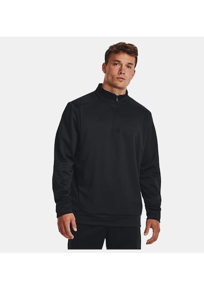 Under Armour Ua Armour Fleece 1/4 Zip Erkek Sweatshirt 1373358-001 Siyah