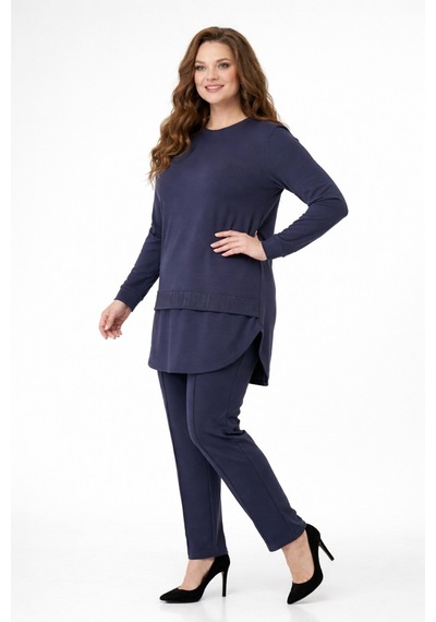 Baglan Kadın Bluz Pantolon Takım Bgl-st05424 İndigo