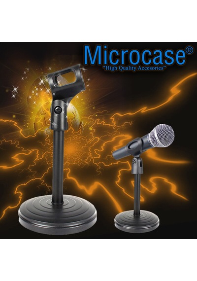 Metal Ayaklı Masaüstü Mikrofon Ayaklığı Tutucu Stand - Al2323