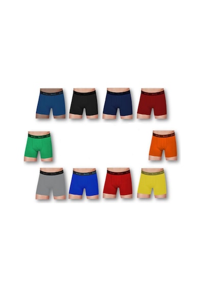 6 Adet Karışık Renk Modal Boxer KARIŞIK