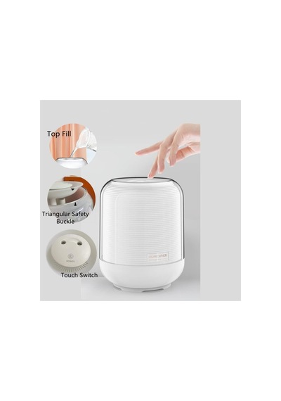 3 Litre Oda Hava Nemlendirici Led Işıklı Buhar Makinesi Çift Nozul Humidifier