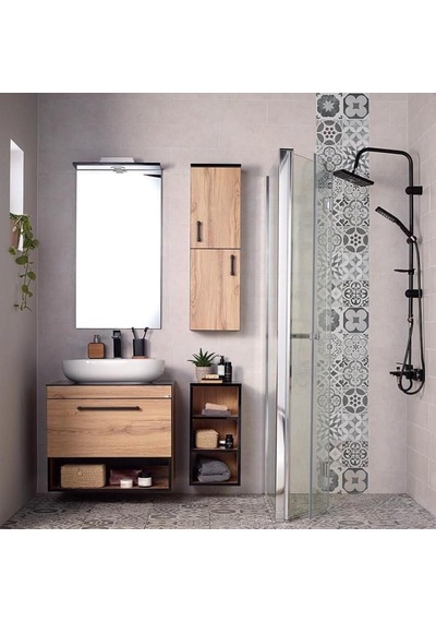 Orka Knidos 90 Cm Mdf Legnano Banyo Dolabı Takımı Ve Boy Dolabı Çok Renkli