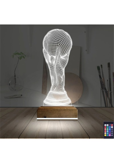Luvivia Futbol Fifa Kupası 3d Lamba - Masa Gece Lambası Şeffaf