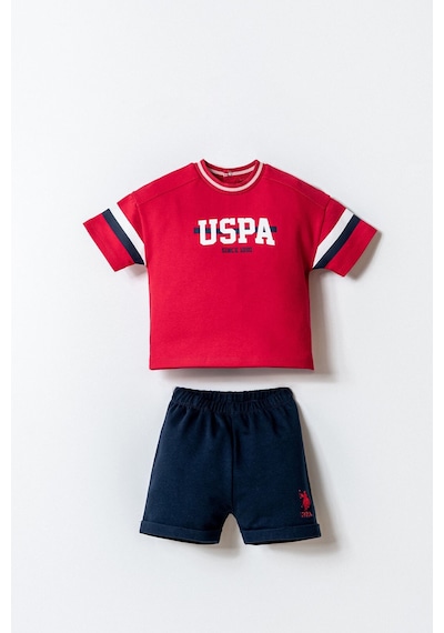 U.s. Polo Assn. Erkek Bebek Kırmızı Şort Takım 5274-49941 Kırmızı