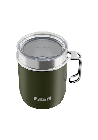Lexroo Camp Termos Bardak Travel Mug Roasted Green Tritan Kapaklı - Beyaz - 0,36 L