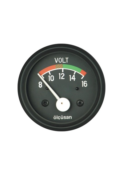 Ölçüsan 112822 Voltmetre 12 Volt Siyah Çerçeveli