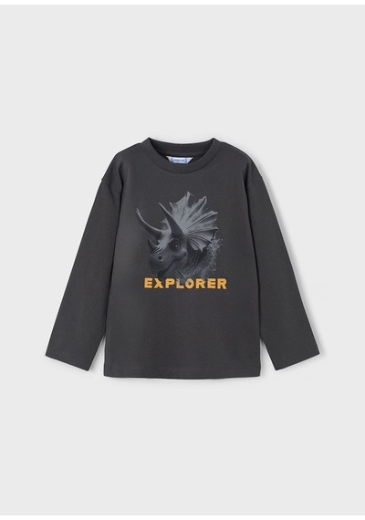 Mayoral Uzun Kollu Erkek Çocuk T-shirt 4090 Antrasit