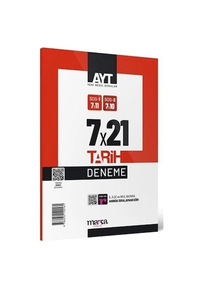 2026 AYT Tarih 7x21 Deneme -  Marka Yayınları