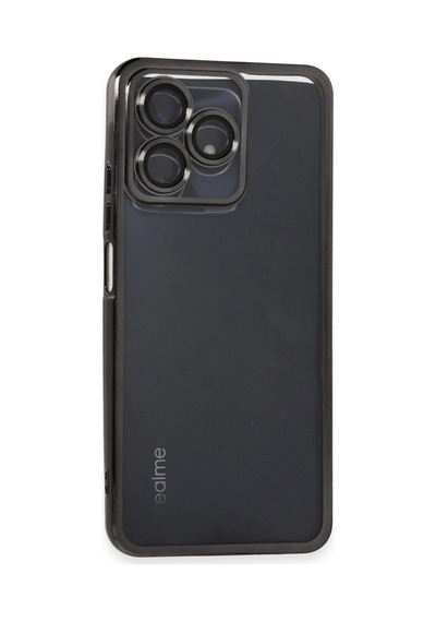 Realme C53 Kılıf Razer Lensli Silikon - Siyah -