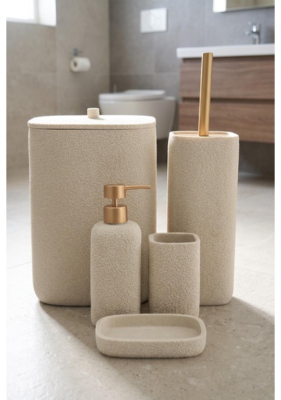 Acar Laduree 5'li Banyo Set Jhn-09779 Bej