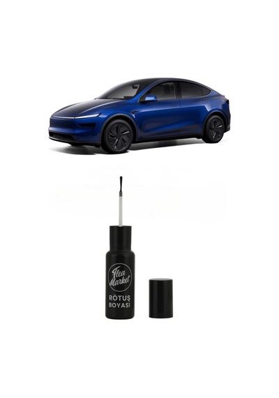 Tesla Ppsb Deep Blue Metalic Oto Rötuş Boyası 25ml Fırçalı Şişe Set Mavi