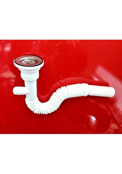 Yapıtaşı Yt51 Çatallı Makina Çıkışlı Körüklü Lavabo-eviye Sifonu