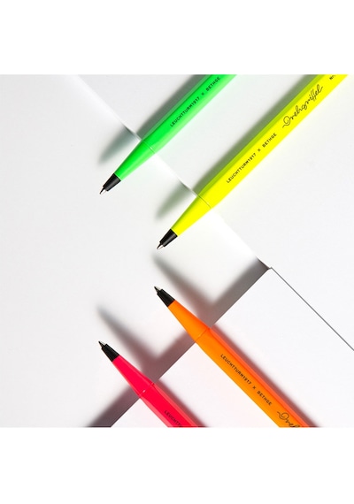 Leuchtturm1917 X Bethge Luminous Edition Drehgriffel No.1 Tükenmez Kalem Luminous Pink 400441 Pembe