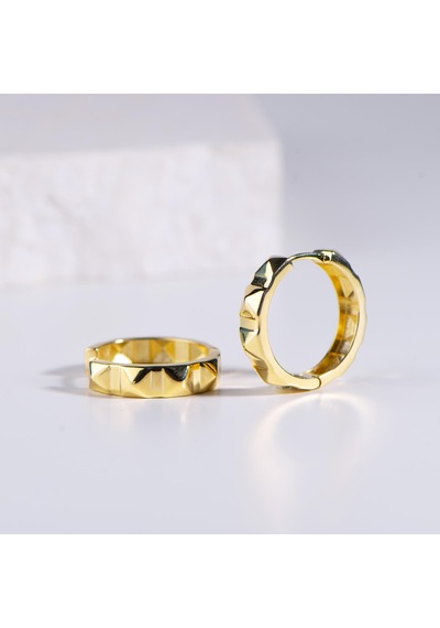 Goldkupe 14 Ayar Altın Piramit Halka Küpe 4,95 Gr-6432