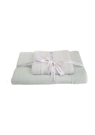 Camellia Banyo Havlu Seti- 70x140 Cm+50x80 Cm Mint