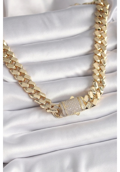 Pirinç Gold Renk Vıp Exclusive Seri Gurmet Model Kadın Kolye - Tj-bko9430 Çok renkli