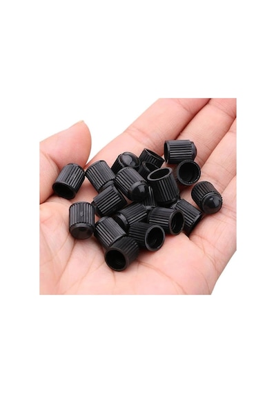 20 Adet Universal Siyah Plastik Orijinal Standart Lastik Sibop Kapağı Seti 4x5 Kapak Set