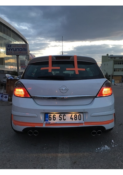 OPEL ASTRA H ARKA EK  Fiber Boyasız
