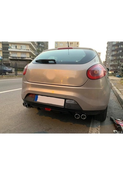 Fiat Bravo Uyumlu Body Kit Difüzör 4 Çıkış Siyah Yuvarlak
