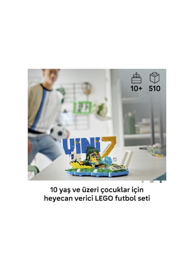 LEGO® Editions Vini Jr. – Unutulmaz Futbol Anları 43027 - 10 Yaş ve Üzeri Çocuklar için Yaratıcı Oyuncak Yapım Seti (510 Parça)