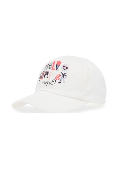 U.S. Polo Assn. Kız Çocuk Krem Renkli Slogan Baskılı Baskılı Şapka 50312276-VR071