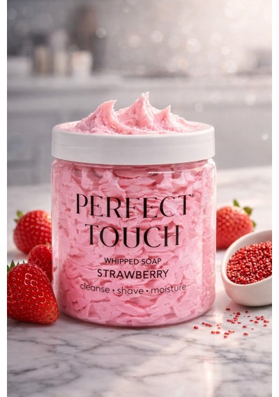 Purivo Perfect Touch Çilekli Whipped Soap Nemlendirici Yüz Ve Vücut Krem Sabunu 150 Gr.