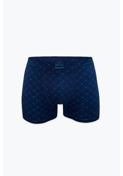 Malabadi Erkek 6'lı Lacivert Desenli Premium Collection Modal Boxer 6m251