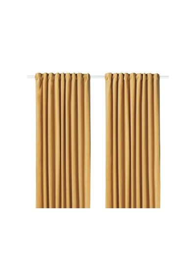 Ikea Sanela Fon Perde 140x300 Cm Hardal