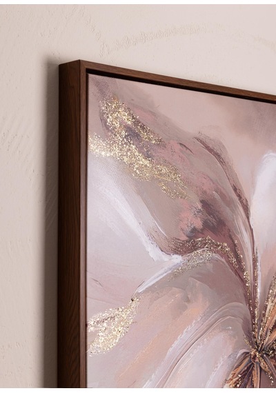 The Mia Neutral Floral Kanvas Tablo 70x100 Cm Tbl0106