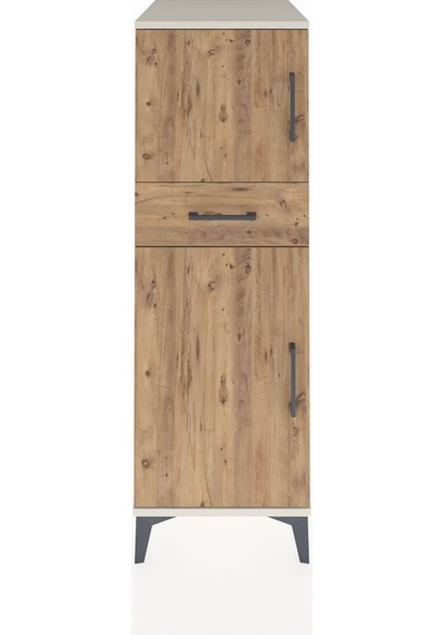Kronos Dolap 2 Raflı Tek Çekmeceli 2 Kapaklı 44x59x134 Aytaşı... Aytaşı