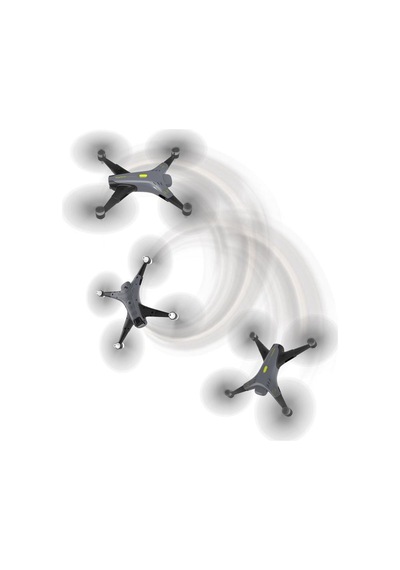 Kumanda Ve Telefondan Kontrollü 4 Motorlu Drone Siyah