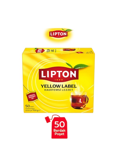 Lipton Yellow Label Bardak Poşet Çay 50li