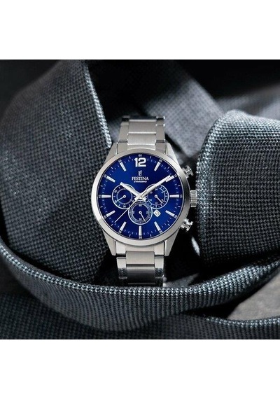 Festına F20343/7 Tımeless Chronograph Erkek Kol Saati Gümüş