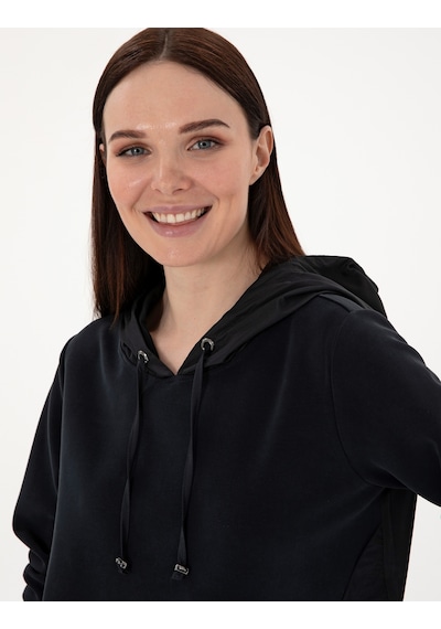 Pierre Cardin Kadın Siyah Sweatshirt 50306841-vr046 Siyah