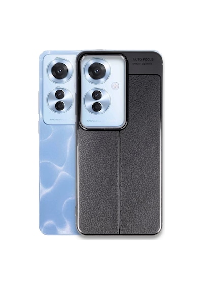 Oppo Reno 11f Uyumlu Kılıf Auto Focus Kapak - Siyah