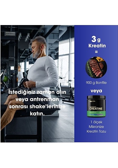 Kreatin Seti Blue Raspberry Aromalı Ve Aromasız 55 Servis Mikronize Toz