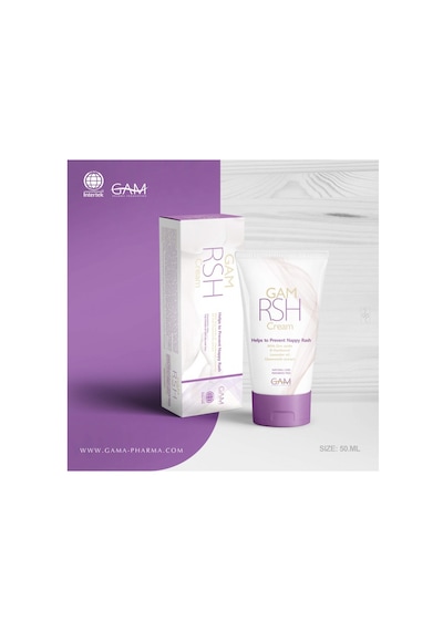 Gam Rash Kremi Pişik Önleyici Krem 50ml, Zeytin Yağı, Vitamin E, D-pantenol, Papatya Ekstresi