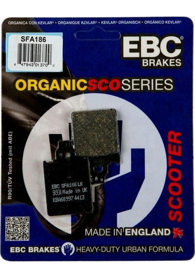 Ebc Fren Balatası Sfa186 1994-1997 Piaggio Skipper 150 Uyumlu Ark