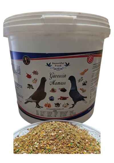 Güvercin Maması 5 Kg Kova Beautiful Food Kuş Maması 5 KG