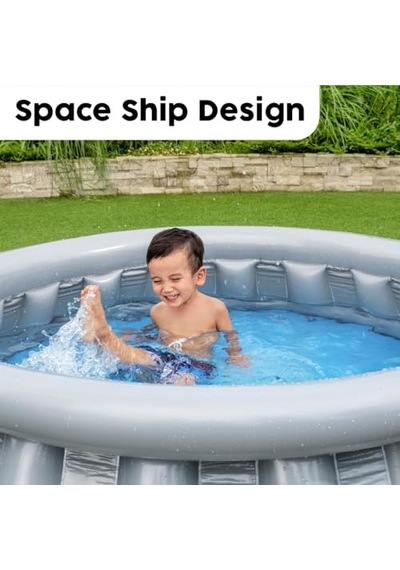 Bestway Büyük Metalik Uzay Gemisi Şişirilebilir Havuzu 152x43 Cm 51080