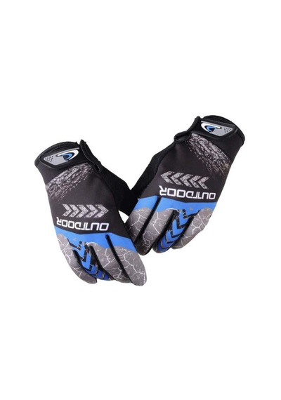 Outdoor Mtb Mevsimlik Tam Parmak Bisiklet Eldiveni Large Eldiven