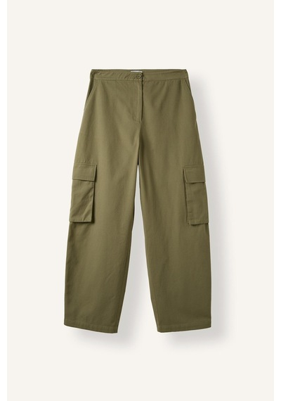 Defacto %100 Pamuk Kargo Fit Cepli Düğmeli Bel Jogger Paça Pantolon I5615ax26aukh344 Haki-kh344