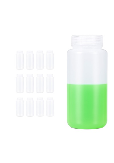Borox Plastik Şeffaf Şişe 500ml - Vida Kapaklı - 12 Adet Toptan