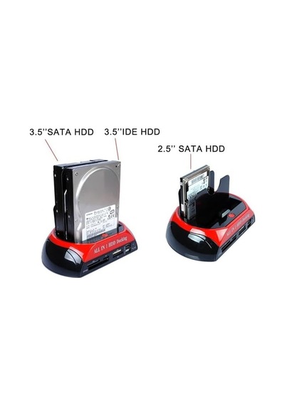 Usb 3.0 Docking Station Combo 2.5 / 3.5 Ide & Sata Hdd/ssd Desteği, Harici Hard Disk Okuyucu
