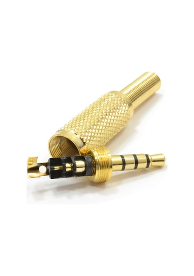 Stereo Jack - 3.5 Mm - Erkek - Trrs - Gold