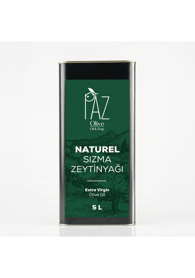 Paz Naturel Sızma Zeytinyağı 5 L Teneke