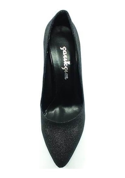 Çarıkçım Stiletto Kadın Ayakkabı Siyah-Simli 61 700