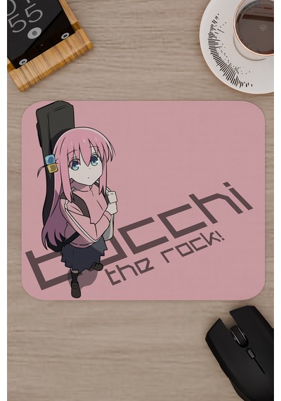Bochi The Rock Anime V1 - 22x18 Gaming Kauçuk Kaymaz Taban Mouse Pad Fare Altlığı