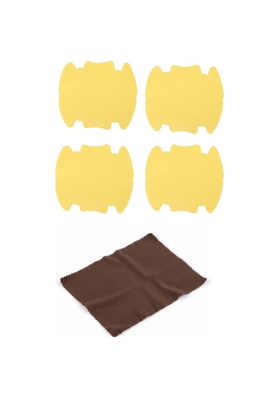 5li Set Araba Kapı Kolu Koruyucu Çizilme Önleyici Şeffaf Sticker Film Koruma Seti